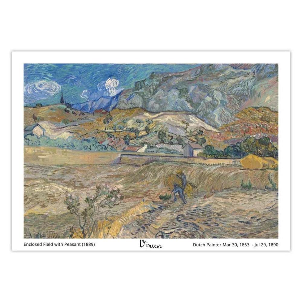 Van Gogh Champ clos avec paysan - Brico Stylé et Futé