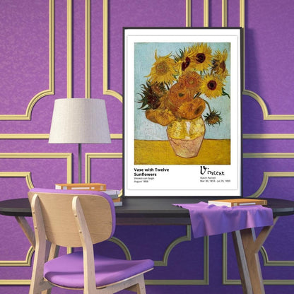 les-tournesols-van-gogh-mur-violet